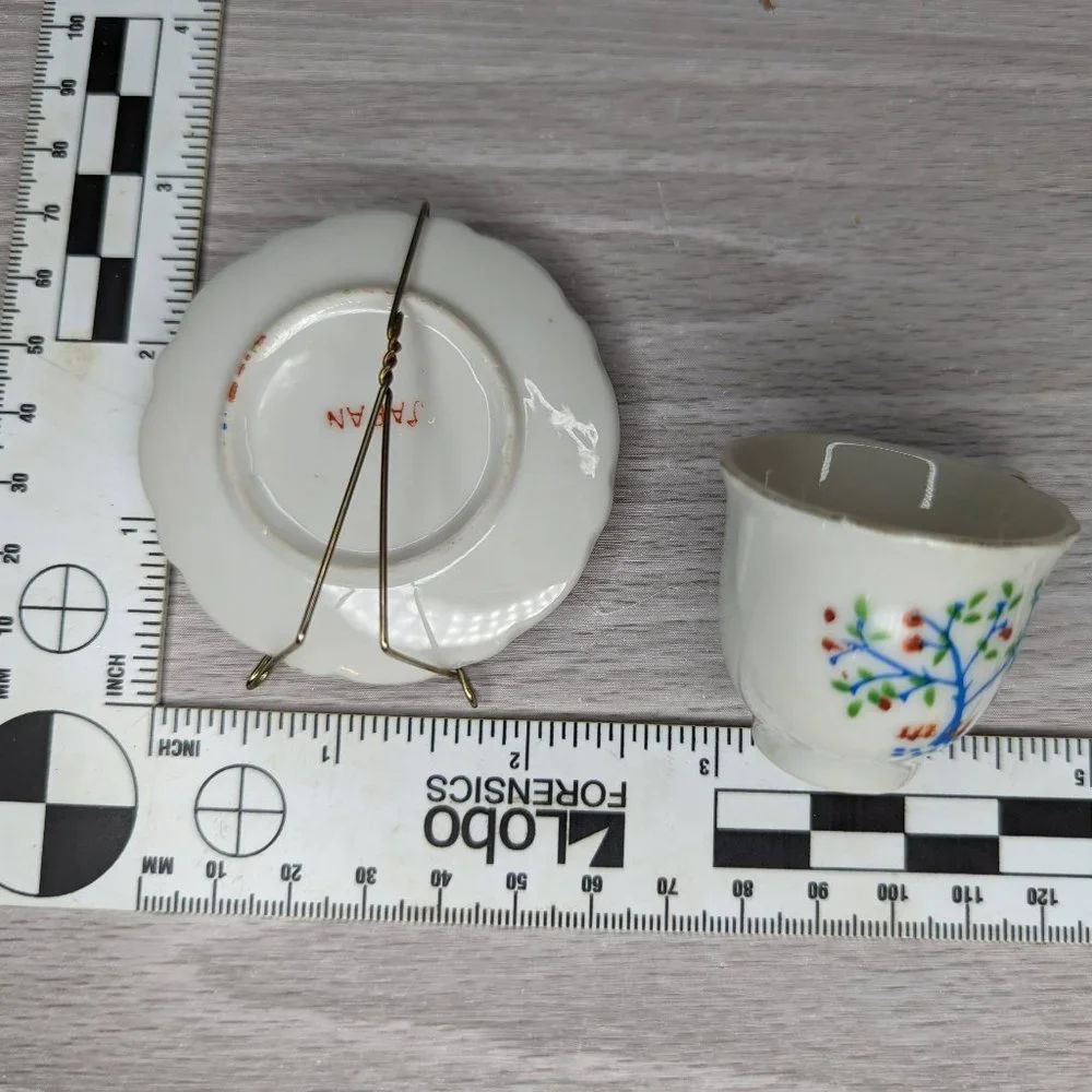 Vintage Miniature Japanese Tea Cup and Saucer